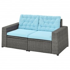 Модульний диван IKEA SOLLERON темно-сірий світло-блакитний 161x82x84 см (693.036.60)