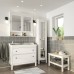 Набір меблів для ванної IKEA HEMNES / RATTVIKEN білий 102 см (693.044.43)