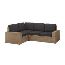 Модульний кутовий 3-місний диван IKEA SOLLERON коричневий антрацит (693.084.17)
