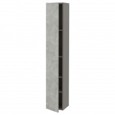 Висока шафа IKEA ENHET сірий під бетон 30x30x180 см (693.224.75)