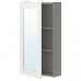 Зеркальный шкаф IKEA ENHET серый белый 40x15x75 см (693.224.99)