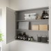 Навесной кухонный шкаф IKEA ENHET серый 80x15x75 см (693.236.77)
