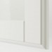 Гардероб IKEA PAX / TYSSEDAL білий скло 250x38x201 см (693.250.30)