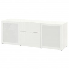 Комбінація меблів IKEA BESTA білий матове скло 180x42x65 см (693.251.10)