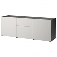 Комбінація меблів IKEA BESTA чорно-коричневий 180x42x65 см (693.251.67)