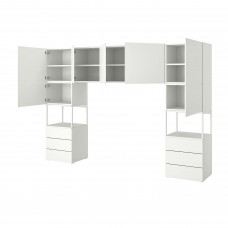 Гардеробна шафа IKEA PLATSA білий 300x42x201 см (693.252.14)