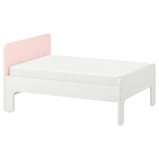 Каркас розсувного ліжка IKEA SLAKT білий блідо-рожевий 80x200 см (693.266.14)