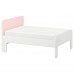 Раздвижная кровать IKEA SLAKT белый бледно-розовый 80x200 см (693.266.14)