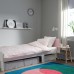 Раздвижная кровать IKEA SLAKT белый бледно-розовый 80x200 см (693.266.14)