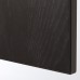 Гардероб IKEA PAX / FORSAND/VIKEDAL чорно-коричневий дзеркальне скло 150x60x236 см (693.293.06)