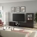 Комбінація шаф для TV IKEA BESTA чорно-коричневий 240x42x129 см (693.294.10)