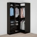 Угловой гардероб IKEA PAX / REPVAG/VIKEDAL черно-коричневый зеркальное стекло 160/88x236 см (693.310.69)