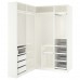 Угловой гардероб IKEA PAX белый 160/163x236 см (693.310.74)