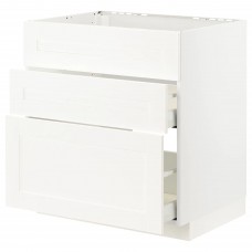 Підлогова кухонна шафа IKEA METOD / MAXIMERA білий білий 80x60 см (693.356.18)