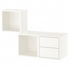 Комбінація настінних шаф IKEA EKET білий 105x35x70 см (693.363.83)