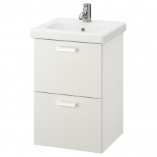Шкаф для раковины IKEA ENHET / TVALLEN белый 44x43x65 см (693.364.82)