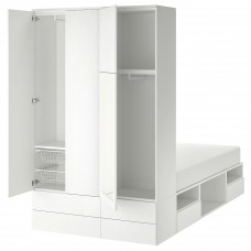 Каркас ліжка IKEA PLATSA білий 142x244x223 см (693.365.52)