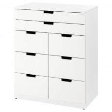 Комод з 8 шухлядами IKEA NORDLI білий 80x99 см (693.368.87)