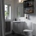 Набір меблів для ванної IKEA ENHET / TVALLEN сірий антрацит 64x43x87 см (693.375.80)