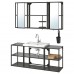 Набір меблів для ванної IKEA ENHET / TVALLEN антрацит 140x43x65 см (693.376.36)