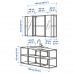 Комплект мебели для ванной IKEA ENHET / TVALLEN антрацит 140x43x65 см (693.376.36)