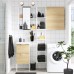 Набір меблів для ванної IKEA ENHET / TVALLEN під дуб білий 44x43x87 см (693.383.20)