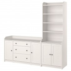 Комбінація меблів IKEA HAUGA білий 210x46x199 см (693.886.40)