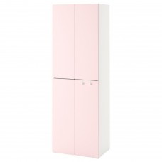 Гардероб IKEA SMASTAD белый бледно-розовый 60x42x181 см (693.908.79)