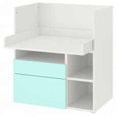 Письмовий стіл IKEA SMASTAD білий блідо-бірюзовий 90x79x100 см (693.922.51)