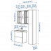 Набір меблів для ванної IKEA ENHET / TVALLEN сірий антрацит 64x43x65 см (694.299.33)