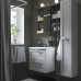 Набір меблів для ванної IKEA ENHET / TVALLEN білий антрацит 64x43x65 см (694.301.06)