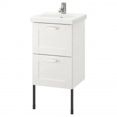 Шкаф для раковины IKEA ENHET / TVALLEN белый 44x43x87 см (694.301.25)