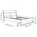 Каркас ліжка IKEA TRYSIL білий світло-сірий 160x200 см (699.127.70)