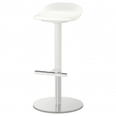 Барний стілець IKEA JANINGE білий 76 см (702.460.89)