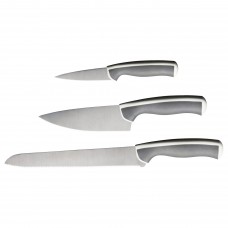 Набор ножей IKEA ANDLIG 3 шт. светло-серый белый (702.576.24)