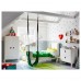 Раздвижная кровать IKEA BUSUNGE белый 80x200 см (703.057.00)