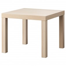 Журнальний столик IKEA LACK під білений дуб 55x55 см (703.190.28)