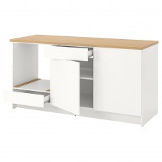Напольный кухонный шкаф IKEA KNOXHULT белый 180 см (703.267.88)