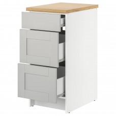 Напольный кухонный шкаф IKEA KNOXHULT серый 40 см (703.267.93)