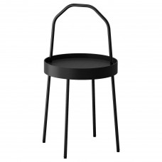 Журнальний столик IKEA BURVIK чорний 38 см (703.403.84)