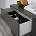 Шафа з 3 шухлядами IKEA EKET темно-сірий 70x35x70 см (703.449.33)