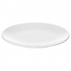 Тарелка десертная IKEA FLITIGHET белый 20 см (703.466.54)