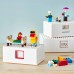 Коробка LEGO® з кришкою IKEA BYGGLEK 3 шт. білий (703.721.86)