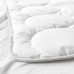 Ковдра у ліжко для немовлят IKEA LENAST білий сірий 110x125 см (703.730.58)