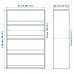 Стеллаж для книг IKEA HAVSTA белый 81x35x123 см (703.886.39)