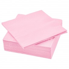 Бумажная салфетка IKEA FANTASTISK светло-розовый 33x33 см (703.987.99)