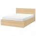Кровать IKEA MALM дубовый шпон 180x200 см (704.126.82)