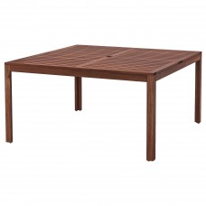 Садовый стол IKEA APPLARO коричневый 140x140 см (704.197.87)