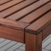 Стіл IKEA APPLARO сад балкон коричневий 140x140 см (704.197.87)