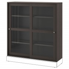 Шафа-вітрина IKEA HAVSTA темно-коричневий 121x35x123 см (704.221.72)